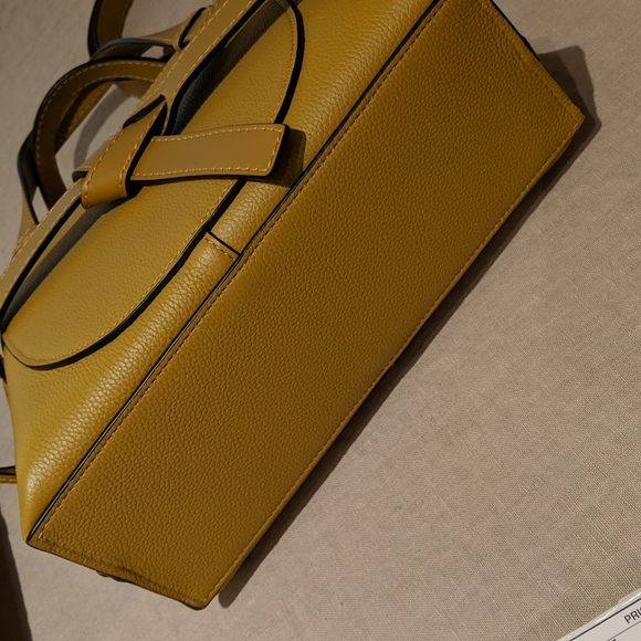 Loewe Mini Gate Leather Tote - Ochre - Picture 6 of 7